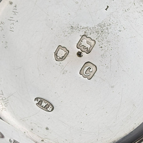 1898 British antique Benson LUDGATE silver side key winding pocket watch works well